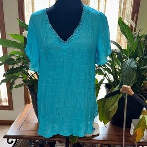 Counterparts Blue Relaxed  Blouse